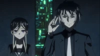 Westcott doing black comedy again after he cut the Shido's arm off: "It's been a long time Itsuka. High five?"