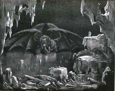 Dante's Cocytus, as illustrated by Gustave Doré (1832-1883)
