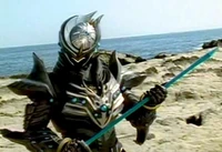 Zeltrax using his magical sword.