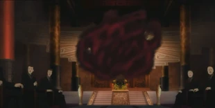 The Fallen visiting his apprentice, Tathagata Killer