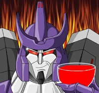 Well, well...Galvatron ALSO never drinks....wine.