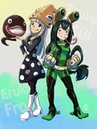 "Tsuyu Asui and Eruka Frog"