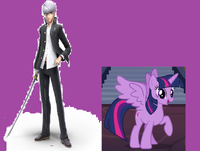 "Yu Narukami and Twilight Sparkle"