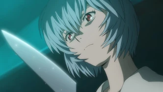 Raym looking at a knife.