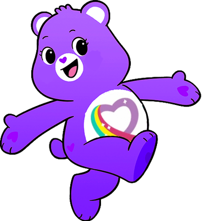 Rainbow heart deals care bear