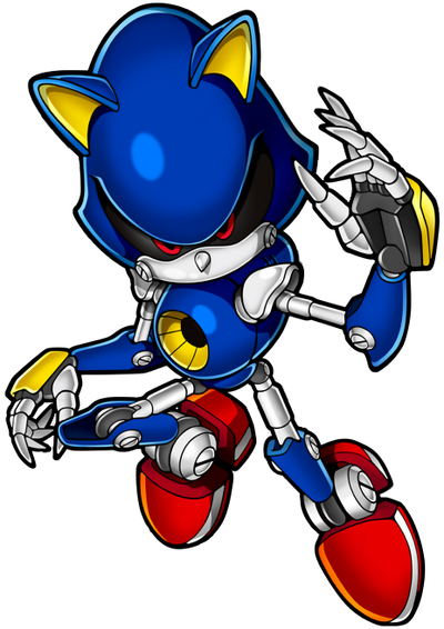 AI Art: Metal sonic is out to destroy! by @Unique shadow