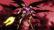 "Azazel using both the Downfall Dragon Armor, and Light spear"