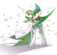 Gallade and Gardevoir