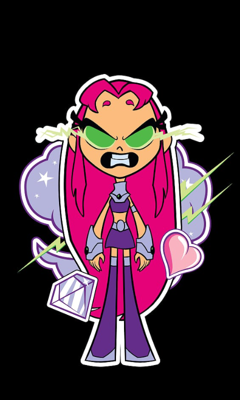 starfire teen titans go angry