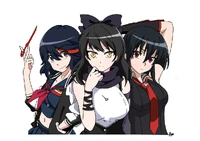 Blake Belladonna Ryuko Matoi and Akame"