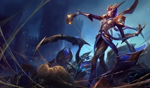 Jasmine Porcelain holding the Neverwinter Crown (after been revived by Moloch)