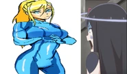 "Samus Aran and Commander Black (Kaiju Girls)"