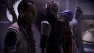 The second set with Udina in Mass Effect 3, if the first set died in the first game