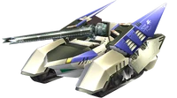 Fox McCloud's Landmaster ground hover tank vehicle.
