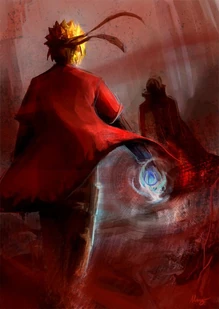 Westcott in Flashback fighting Naruto Uzumaki in another world