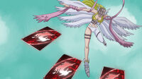 Angewomon throw cards