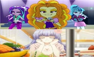 "Miku Izayoi and The Dazzlings"