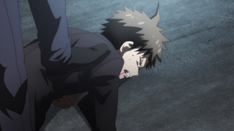Hajime after being punched