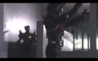 Kamen Rider Spear's Final Vent Part 1. Spear gives out the charge signal to his Gigazelle monsters.