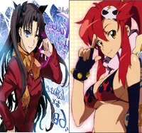 "Rin Tohsaka and Yoko Littner"