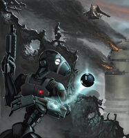 Commando Droid in 9nd universe battle