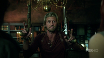 Nick with flintlocks