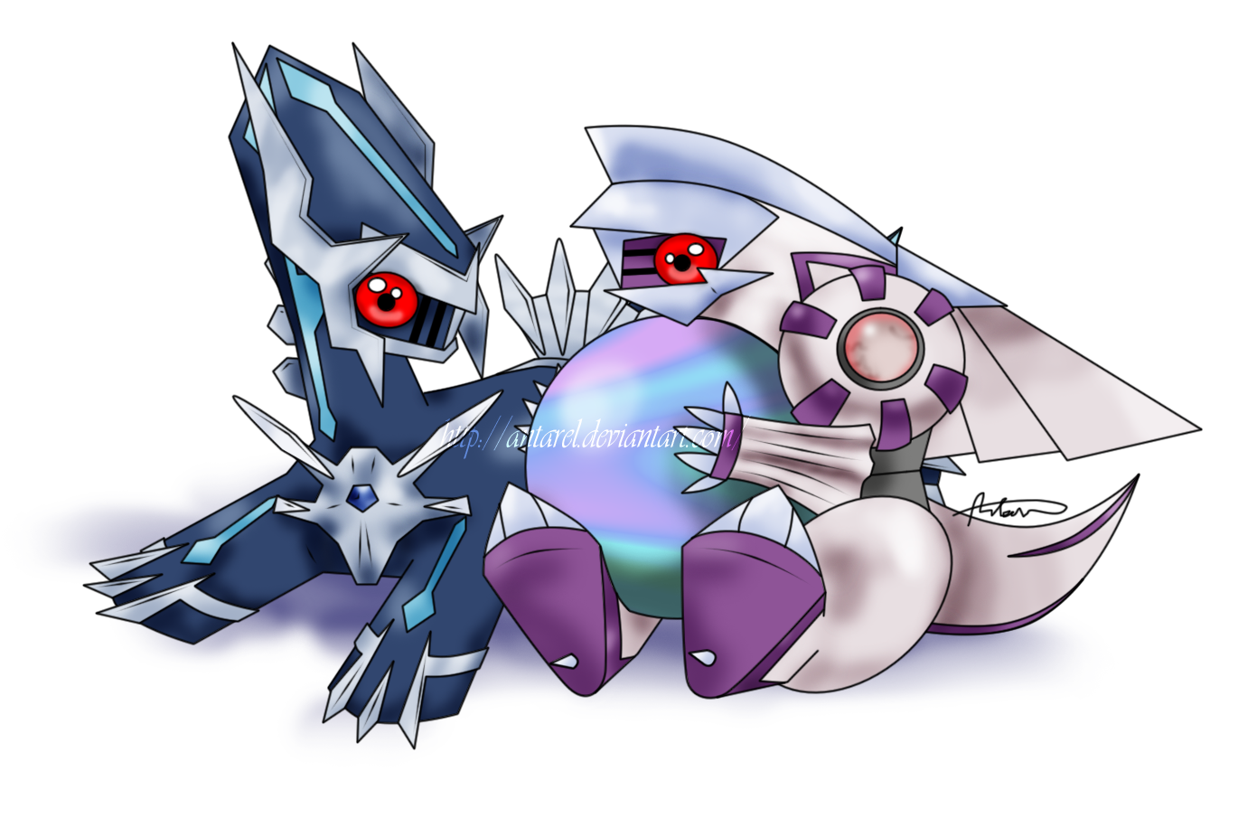 Chibi Dialga and Chibi Palkia | Legends of the Multi Universe Wiki | Fandom