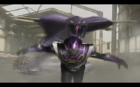 Kamen Rider Strike inserts his final vent card and appears behind Venosnaker. Kamen Rider Strike's Final Vent Part 1