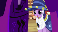 Twilight in a wizard costume