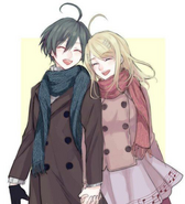 "Shuichi Saihara and Kaede Akamatsu"