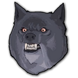 angry wolf meme blank