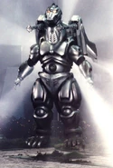 Super MechaGodzilla hovering