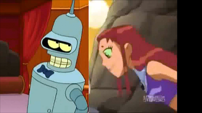 Bender and starfire 1