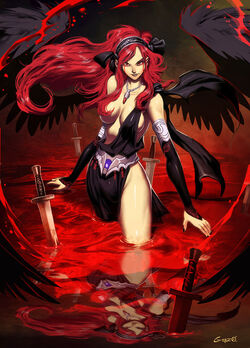 HD Realistic Anime Goddess Full Body in Hell · Creative Fabrica