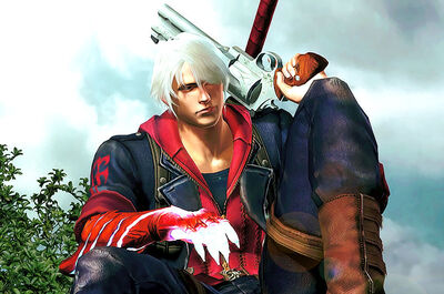 Cosplay of gerard way as devil may cry 4 character nero