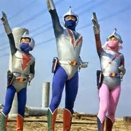 Zone Angel and the Zone Fighter team