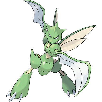 Anime Pokemon Scyther Amarillo Del Bosque Verde Game Collection