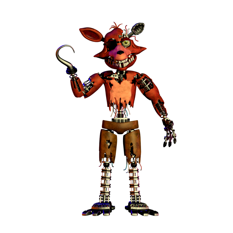 FNAF 2 Playable Animatronics Playing As Withered Foxy (No Commentary) -  Squishy Main 