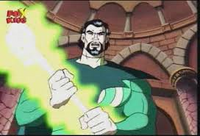 Baron Mordo summoning a weapon to his hand