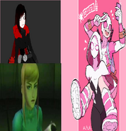 "Ruby Rose Samus Aran Spider Gwen and Gwenpool"