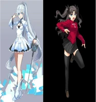 "Weiss Schnee and Rin Tohsaka"