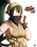 "Tsuyu Asui dressed as Ibuki (Street Fighter)"