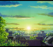 Anime-city-sunset