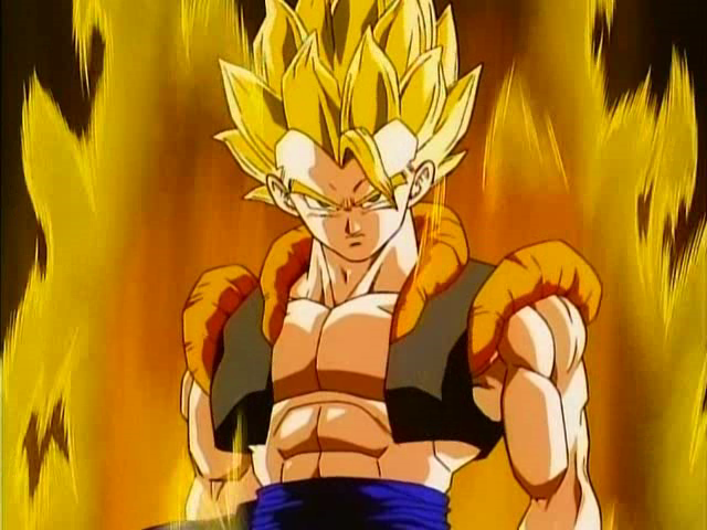 gogeta ssj5, the all mighty sayens had fused and unleashed …