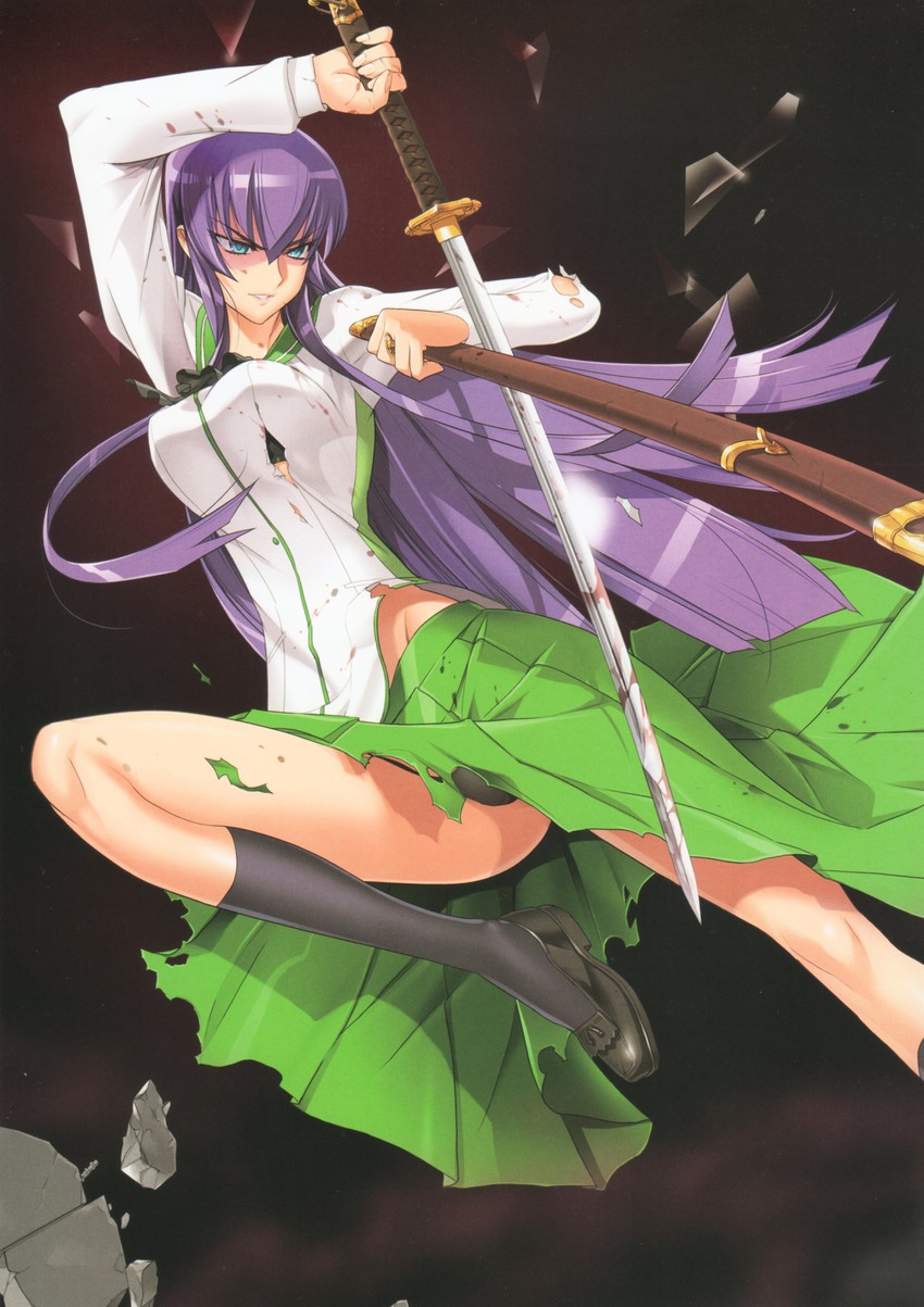 Athah Anime Highschool Of The Dead Shizuka Marikawa Saeko Busujima