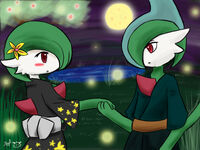 Samurai Gallade and Gardevoir