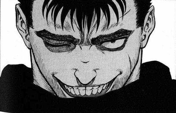 Guts, Berserk  Berserk, Berserk movie, Anime smile