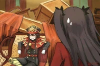 "Oda Nobunaga and Rin Tohsaka"