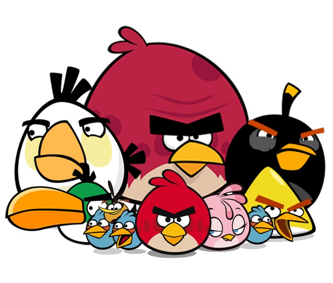 angry birds red and chuck