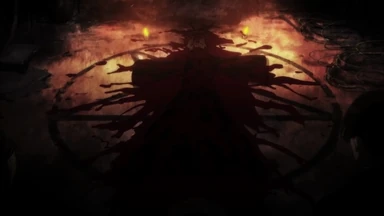 A priest is killed in a pentagram